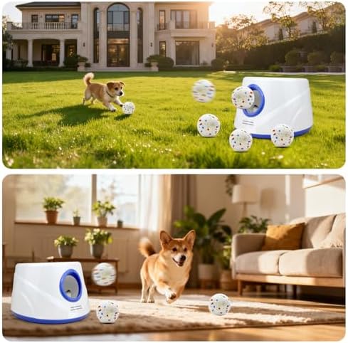 Automatic Dog Ball Launcher, 6 ETPU Balls, 20-45ft Distance - Image 6