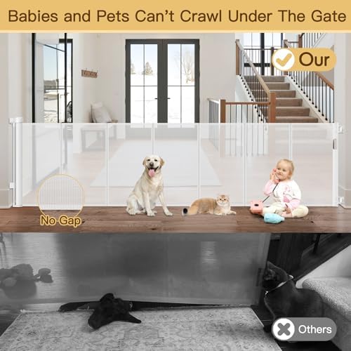 Reinforced 200 Inch Retractable Baby Gates Extra Wide Baby Gate - Image 4