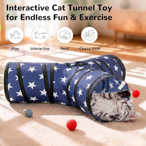 Tempcore Cat Tunnel, 3-Way Collapsible Toy - Image 4