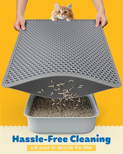 Powools Cat Litter Mat, 46 x 35 in, Waterproof - Image 4