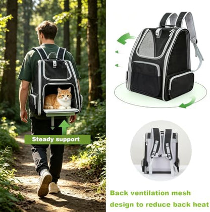 Cat Backpack Carrier Breathable Pet Travel Bag - Image 6