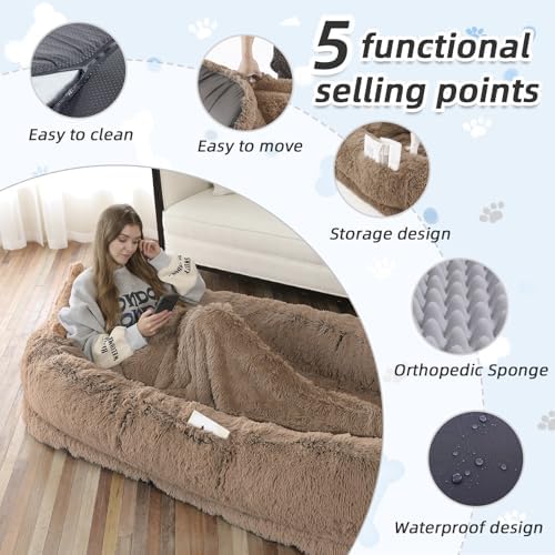 WROS Human Dog Bed for Adult - Image 4