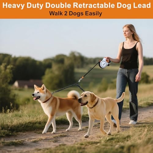 Retractable Dog Leash, 26ft Retractable Lead - Image 2
