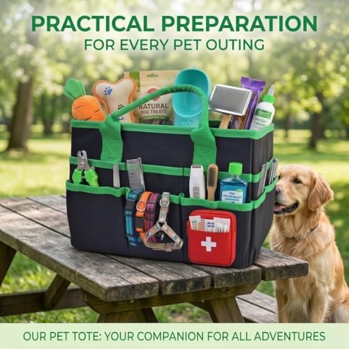 Pet Grooming Bag, Dog Grooming Organizer Tote - Image 6