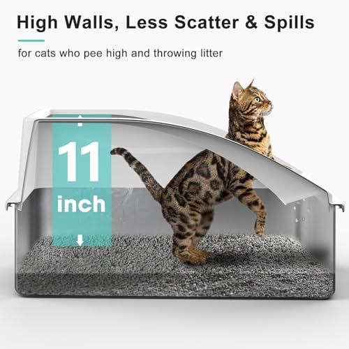 AIPERRO Stainless Steel Litter Box | XL Enclosed Cat Litter Boxes - Image 4