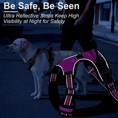 No Pull Dog Harness, Adjustable Reflective Front Clip Pet Vest - Image 6