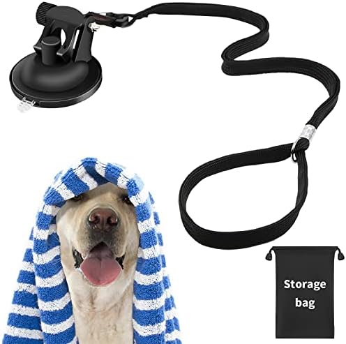 Dog Bathing Tether Suction Cup, Grooming Restraint by WEYASIU