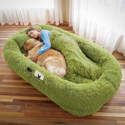 WROS Human Dog Bed for Adult, GrassGreen by WROS