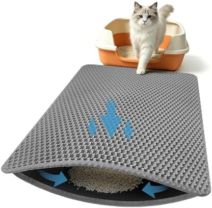 Honeycomb Cat Litter Mat, Double Layer, 23.4"x14.7" by Xuanyaente