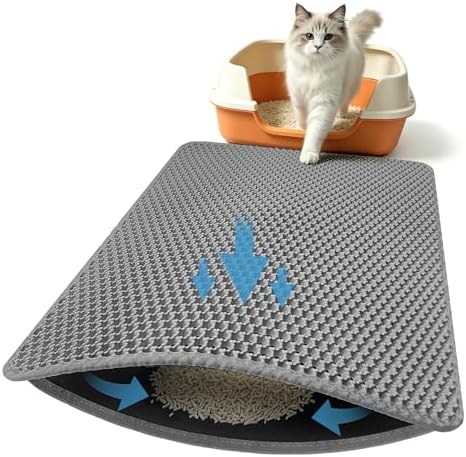 Honeycomb Cat Litter Mat, Double Layer, 23.4"x14.7" by Xuanyaente
