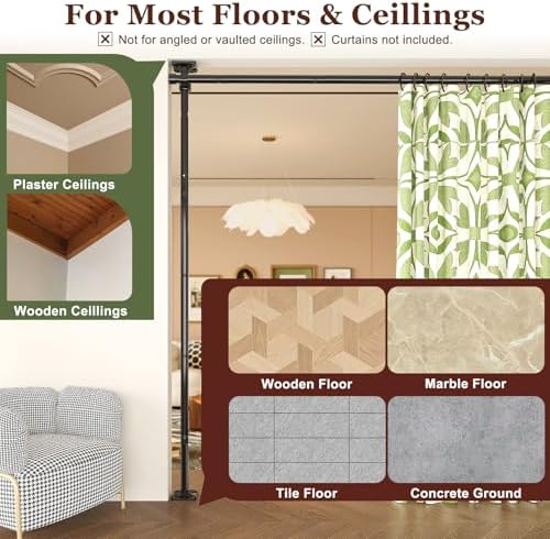 Goovilla Room Divider for Room Separation, 4-10ft 28-114inch - Image 6