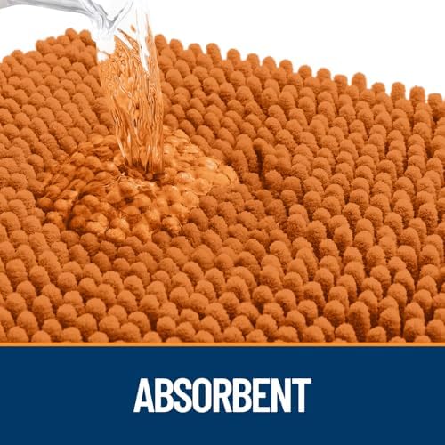 OLANLY Dog Door Mat for Muddy Paws 47x32, Super Absorbent Chenille Mud Mat - Image 3
