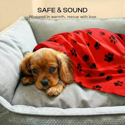 LINENLUX Fleece Dog Blankets 6-Pack, Soft Stretchy - Image 4
