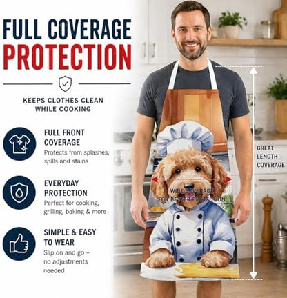 Caroline's Treasures Goldendoodle The Chef Apron Cooking Kitchen Server Baking - Image 3