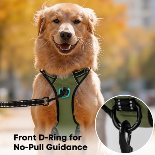 PoyPet No Pull Dog Harness Medium, Reflective Vest - Image 2