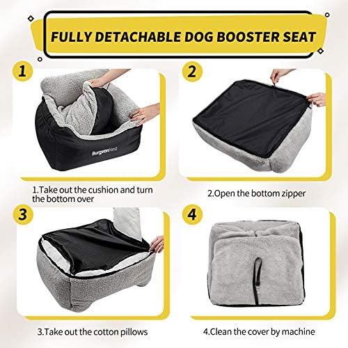 BurgeonNest Dog Car Seat for Small Dogs & Cats Under 25 lbs - Image 6