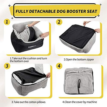 BurgeonNest Dog Car Seat for Small Dogs & Cats Under 25 lbs - Image 6