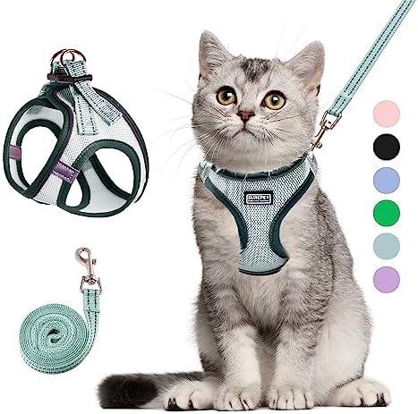 Cat Harness and Leash Set, Soft and Breathable Vest by Unknown