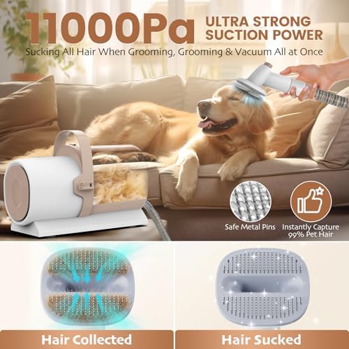 FIXR Dog Grooming Vacuum, Pet Grooming Kit - Image 3