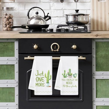 Cactus Potted Kitchen Hand Towels - Image 4