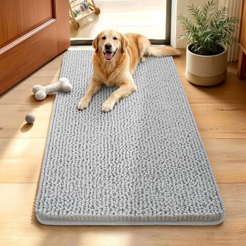 Ophanie Grey Door Mat Runner 48x30, Muddy Mats by Ophanie
