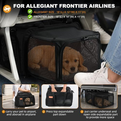 pidipiti 18x12x11 top Expandable pet Carrier - Image 3