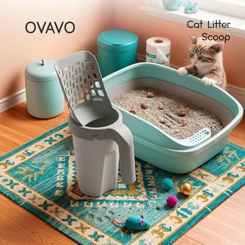Cat Litter Scooper with Holder - Image 2