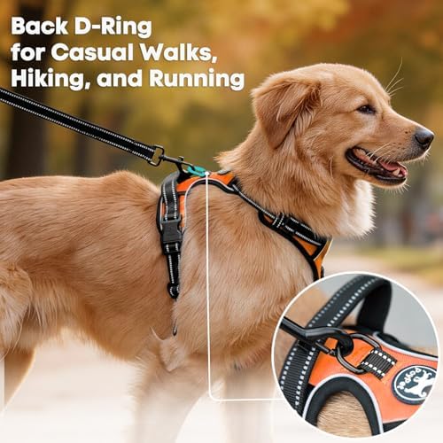PoyPet No Pull Dog Harness Large, Reflective Vest - Image 3