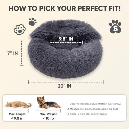 Himax Dog Beds for Small Dogs, Donut Dogs Beds - Image 2
