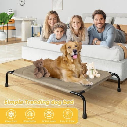 Simple Trending Raised Dog Bed for Large Dogs, Waterproof XL Dog Cot - Image 2
