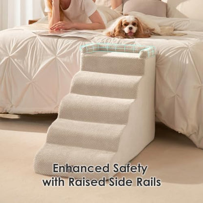 EHEYCIGA 5-Step Curved Dog Stairs - Image 5