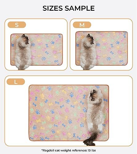 1 Pack 3 Blankets Super Soft Fluffy Cute Bone Pattern Pet Blanket Flannel Throw - Image 3