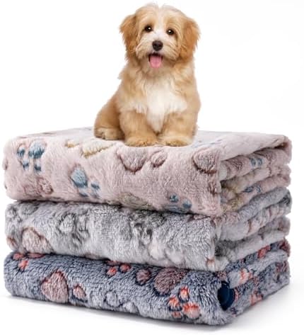 1 Pack 3 Blankets Fluffy Premium Fleece Soft Pet Blanket Flannel Throw by Unknown