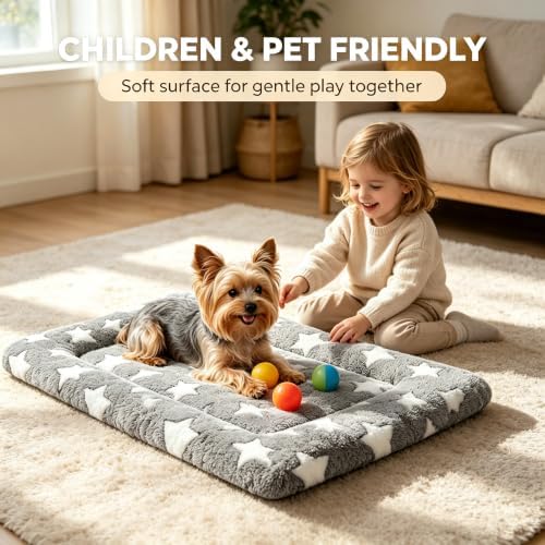 Dog Bed Mat - Soft Crate Pad for Kennel, Durable Pet Bed for Small Dogs & Cats - Image 2