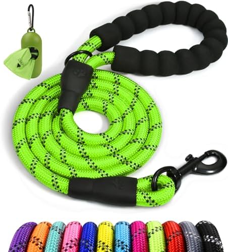 Taglory Rope Dog Leash for Medium Large Dogs, 4 FT Padded Handle by Taglory