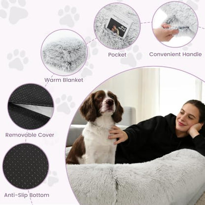 Murago Human Dog Bed for Adults, Light Grey - Image 5