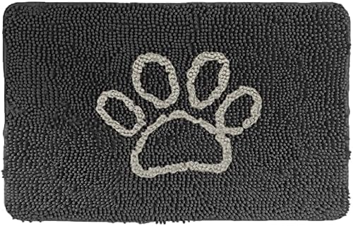 GORILLA GRIP SoakSTOPPER Dog Door Mat, Machine Wash and Dry, 36x24 Charcoal by GorillaGrip