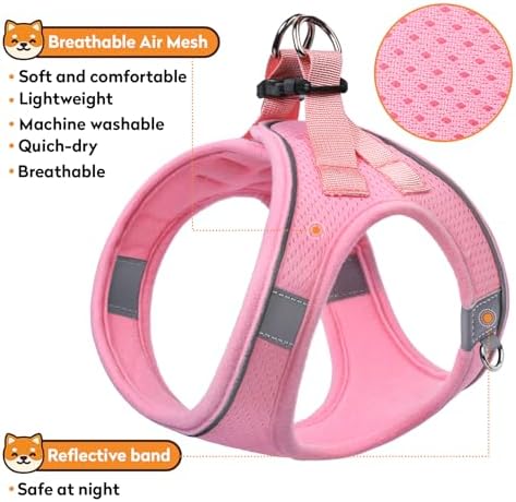 Dog Harness with Leash Set, No-Pull Step-in Reflective Pet Harness with 1 Leash - Image 4