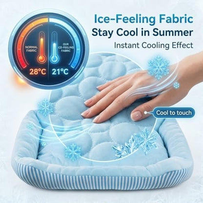 Cooling Dog Bed for Large Medium Small Dogs, Breathable Dog Cooling Mat - Image 3