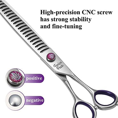8'' Chunker Dog Grooming Scissors - Image 2