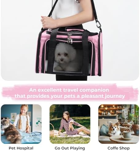 Cat, Dog Carrier for Small Medium Pet Carrier, Soft Sided Dog Bag Up to 12Lbs - Image 4