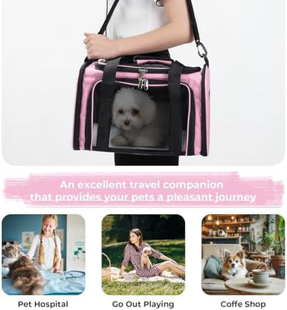 Cat, Dog Carrier for Small Medium Pet Carrier, Soft Sided Dog Bag Up to 12Lbs - Image 4