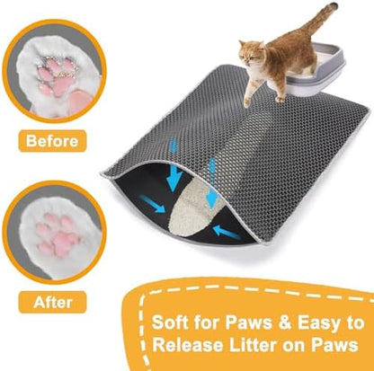 Cat Litter Mats-Extra Large 47''x36'' Litter Trapping Mat - Image 6