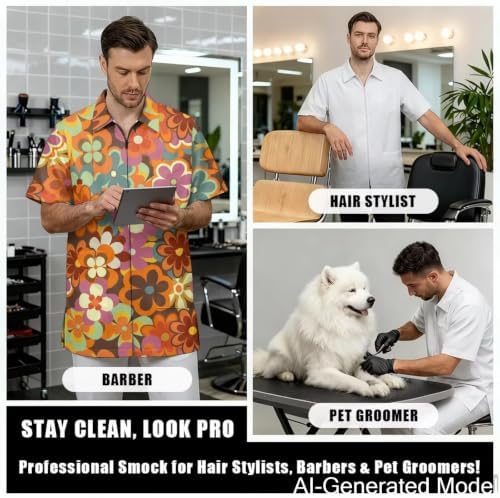 Professional Grooming Smock Unisex, Water Resistant Anti-Static - Image 4