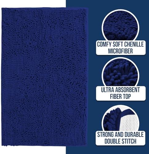 Muddy Mat® | Chenille Bathroom Rugs Quick Dry Microfiber Mats Non Slip Washable - Image 4