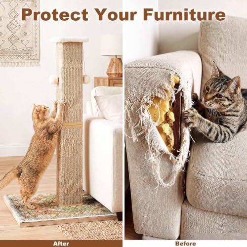 Tall Cat Scratching Post for Indoor Cats Adults - Image 6