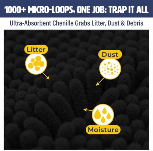 Muddy Mat® | XL Cat Litter Mat 48"x60", Litter Trapping Mat, Super Absorbent - Image 5