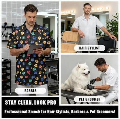 Men’s Pet Barber Jacket, Professional Design Water & Hair Proof - Image 5