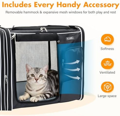 Lekereise Large Cat Carrier Soft Sided, Large cat Travel Carrier - Image 6
