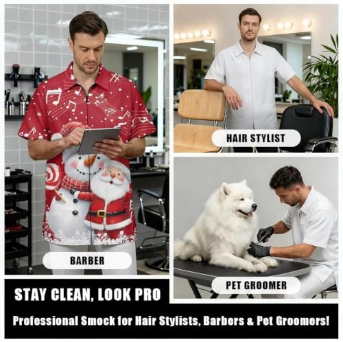 Funny Print Barber Jackets & Smocks - Image 6